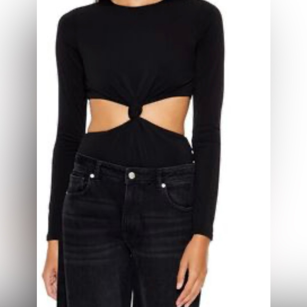 Black cut out bodysuit.